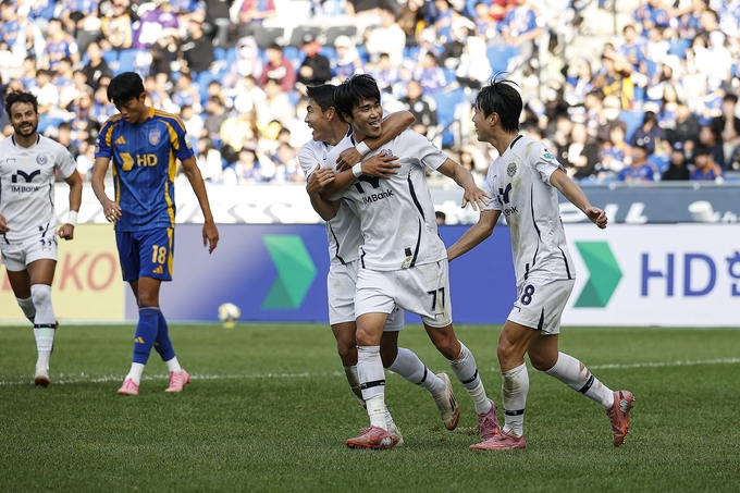 ▲ 대구FC 김주공이 ‘하나은행 K리그1 2025 34라운드 파이널B’ 울산을 상대로 전반 45분 선취점을 기록했다. 대구FC