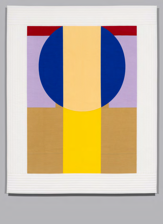 ▲ 1. 이슬기_U 견골상상-코끼리의 뼈를 보고 코끼리를 그려본다 상상하다, Korean silk, collaboration with Nubi artisan of Tongyeong, 195x 155x1cm, 2023