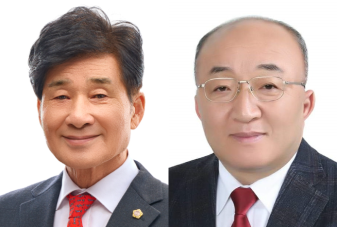 ▲ 왼쪽부터 최태림·김홍구 경북도의원