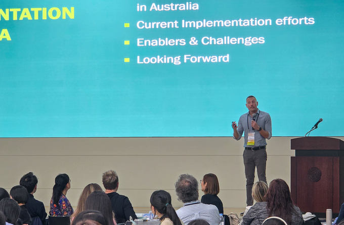 ▲ 제5차 아시아-태평양 긍정적행동지원 국제학술대회 행사. 대구사이버대.