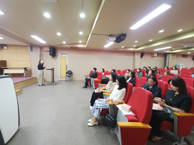 ▲ 세명고 학부모 간담회