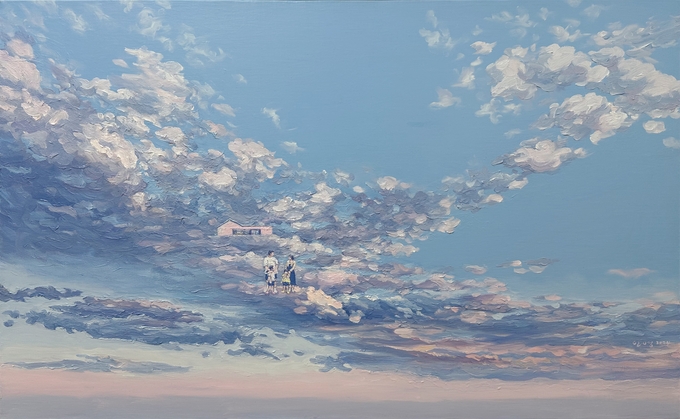▲ 황인영, 구름산책-03, 90.9x60.6cm, oil on canvas, 2024