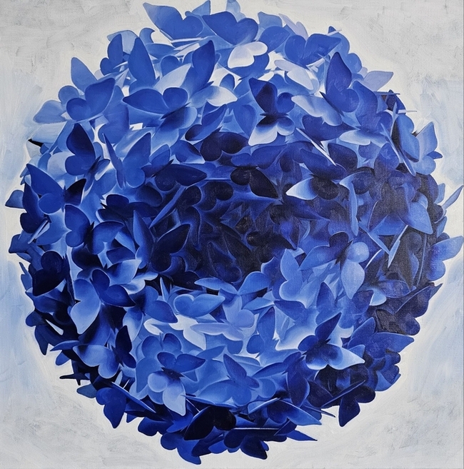 ▲ 문형철, 래여애반다라, 60.6x60.6cm, oil on canvas, 2024