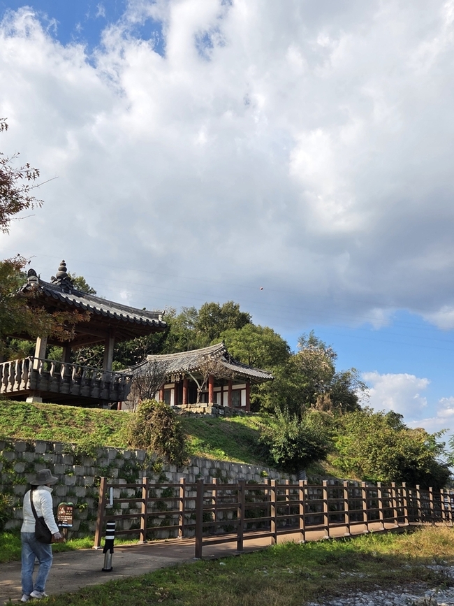 ▲ ‘매학정 낙동강 생태숲 길’은  매학정에서 강병으로 내려와 수변테크길로부터 시작된다.