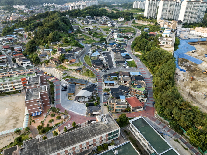 ▲ 효자지구 새뜰마을사업 드론 사진