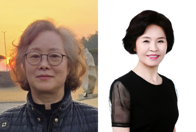 ▲ 제12회 청송객주문학대전 단편소설 공동대상 김예숙(왼쪽), 수필 공동대상 김은숙 씨