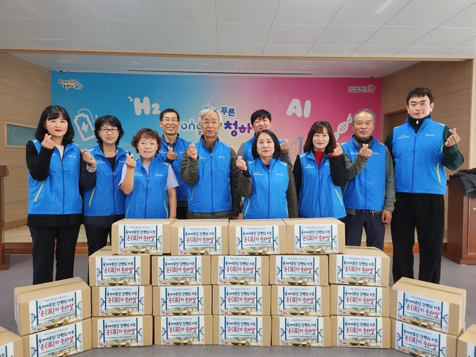 ▲ 포항시 청하면 지역사회보장협의체, 고위험 1인가구 간편식 키트 지원