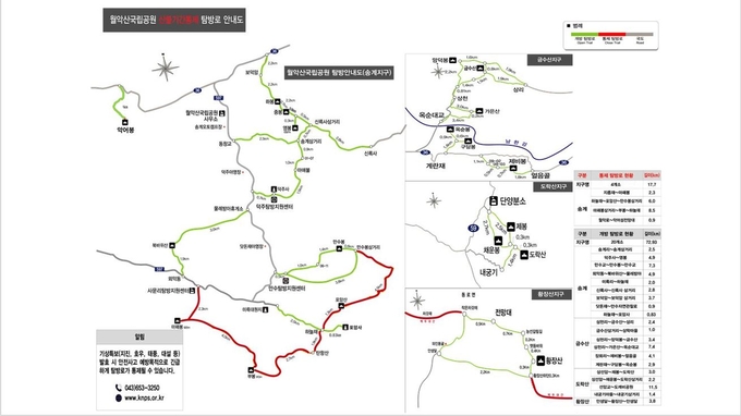 ▲ 산불통제구간 안내도