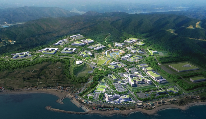 ▲ 경주시가 13일 과학기술정보통신부가 추진하는 ‘핵융합 핵심기술 개발 및 첨단 인프라 구축사업’의 부지 유치 공모에 공식 신청했다. 사진은 문무대왕과학연구소 조감도