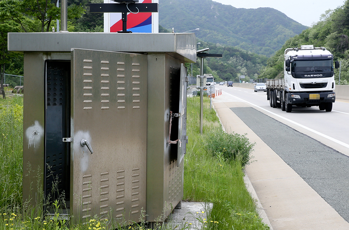 ▲ 이동식 과속단속 카메라 자료사진.