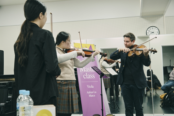 ▲ 2025 포항국제음악제 마스터클래스(비올라 아드리앙 라 마르카)