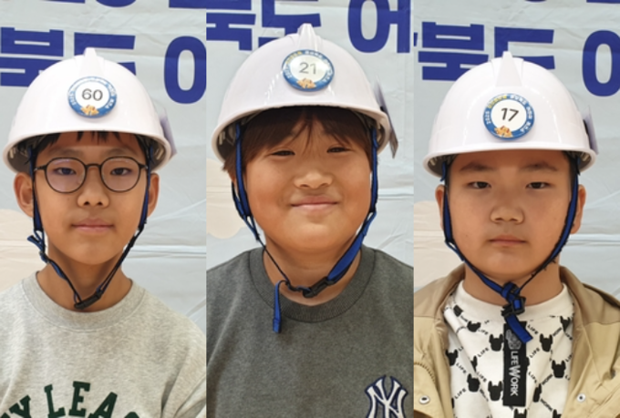 ▲ 왼쪽부터 2025 안전골든벨 경상북도 어린이퀴즈쇼 ‘청송예선’ 금상 신서준, 은상 강규빈, 동상 김형준