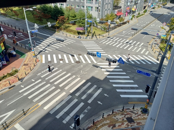 ▲ 대각선 횡단보도.경북일보DB