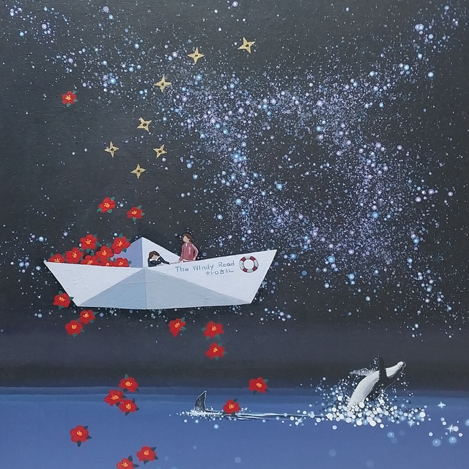 ▲ 53,0 X 53.0cm  Acrylic  on canvas  별밤