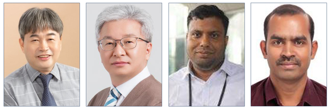 ▲ 영남대 교수 4명이 세계적인 연구자 크로스필드(Cross-field) 분야에서 선정됐다. 왼쪽부터 이용록, 최인호, 수만타 사후, 라지 아추단 교수. 영남대.